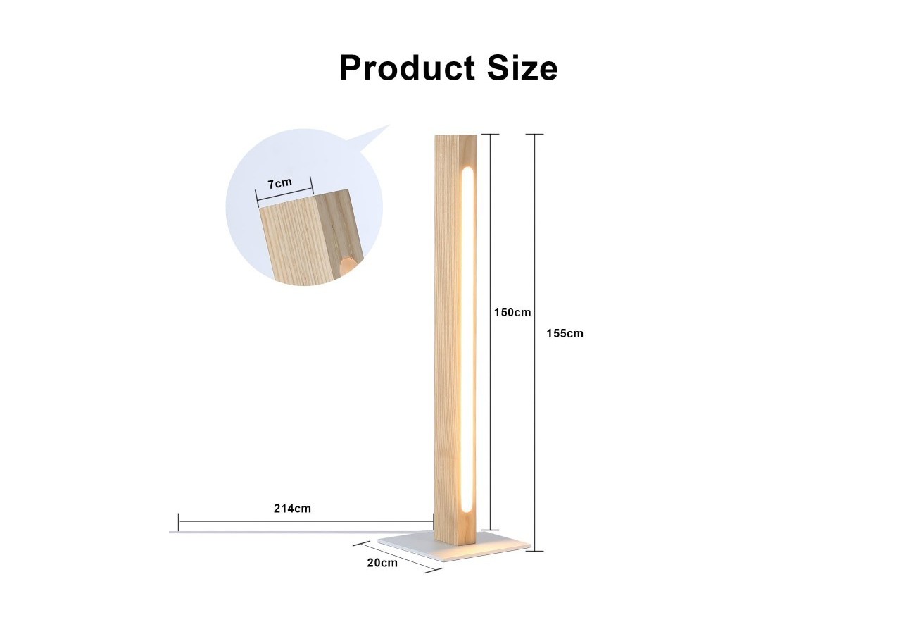Lampe de table en bois "Toak" 10W dimmable - LM112-D - Barcelona LED