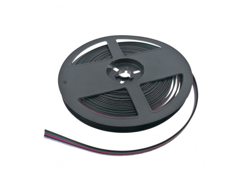 Câble RGBW 5 fils diamètre 0,52mm 12-24V DC - B1693-RGBW-6 - Barcelona LED Câble RGBW 5 fils diamètre 0,52mm 12-24V DC - B1693-RGBW-6 - Barcelona LED