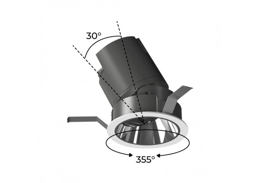 Spot LED encastrable ajustable 20W COB IP54 faible UGR - B9080-20-270 - Barcelona LED Spot LED encastrable ajustable 20W COB IP54 faible UGR - B9080-20-270 - Barcelona LED