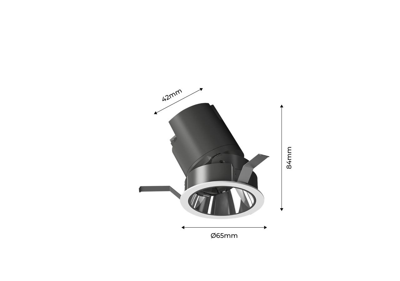 Spot LED encastrable ajustable 7W COB IP54 faible UGR - B9080-7-270 - Barcelona LED