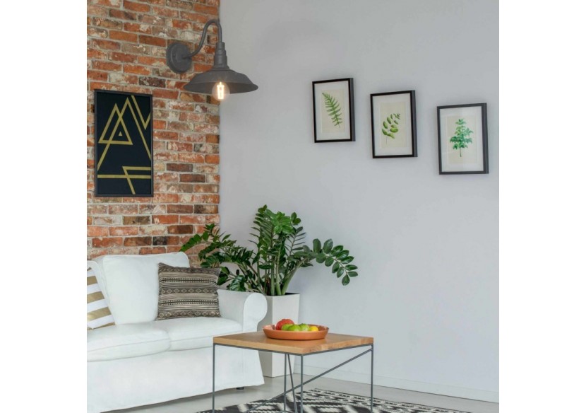 Applique murale vintage "Roc" - L3042-GR - Barcelona LED Applique murale vintage "Roc" - L3042-GR - Barcelona LED