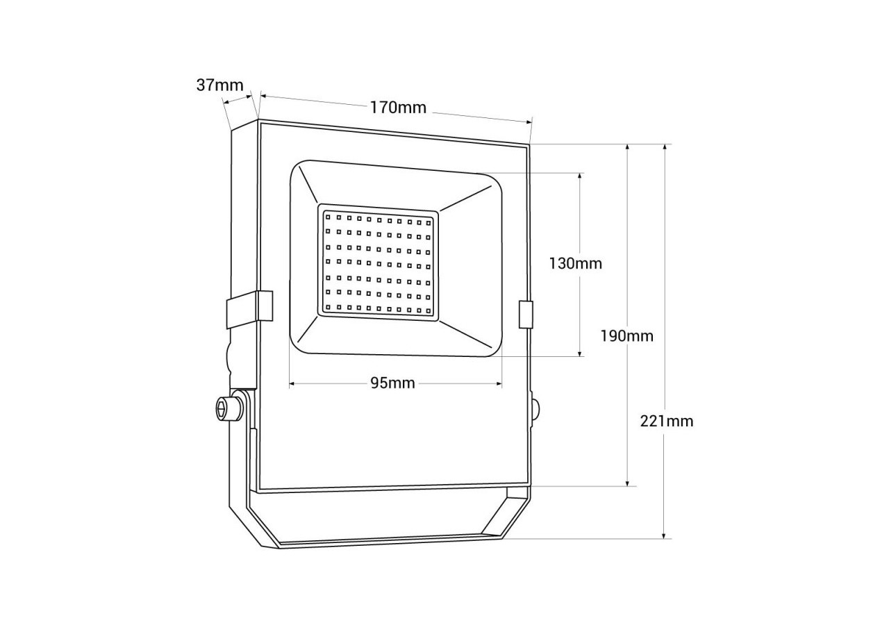 Projecteur LED d'extérieur 35W - 12-24V DC - 120 degrés - IP66 - B1886-35-BF - Barcelona LED