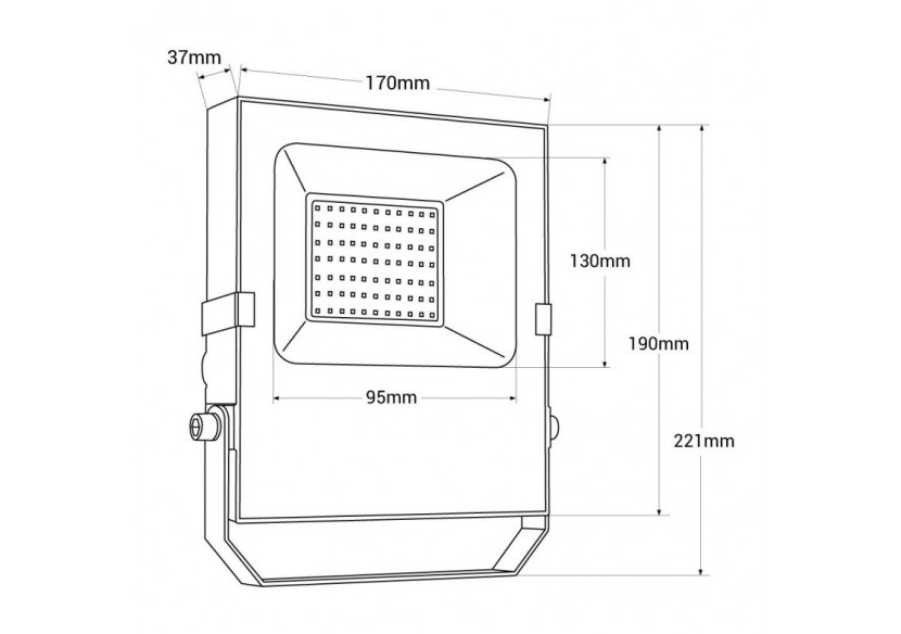 Projecteur LED d'extérieur 35W - 12-24V DC - 120 degrés - IP66 - B1886-35-BF - Barcelona LED Projecteur LED d'extérieur 35W - 12-24V DC - 120 degrés - IP66 - B1886-35-BF - Barcelona LED
