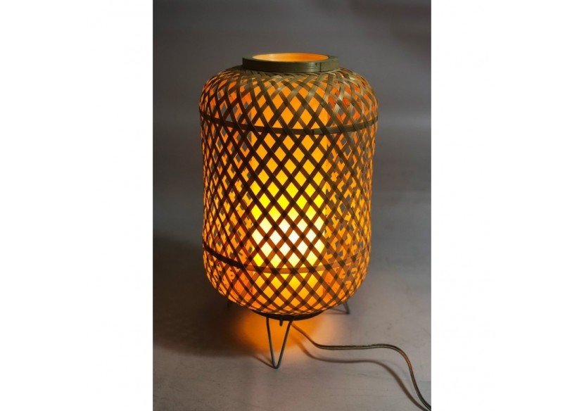 Lampe à poser en osier "Roso" - LM142 - Barcelona LED Lampe à poser en osier "Roso" - LM142 - Barcelona LED