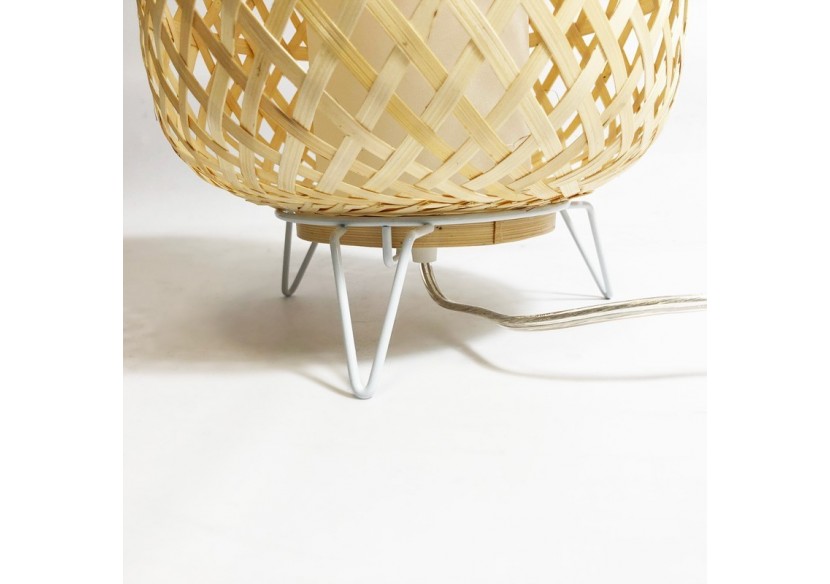 Lampe à poser en osier "Roso" - LM142 - Barcelona LED Lampe à poser en osier "Roso" - LM142 - Barcelona LED