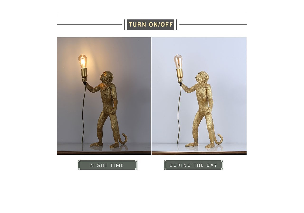 Lampe design singe en résine "Micu" - L4030-MP - Barcelona LED