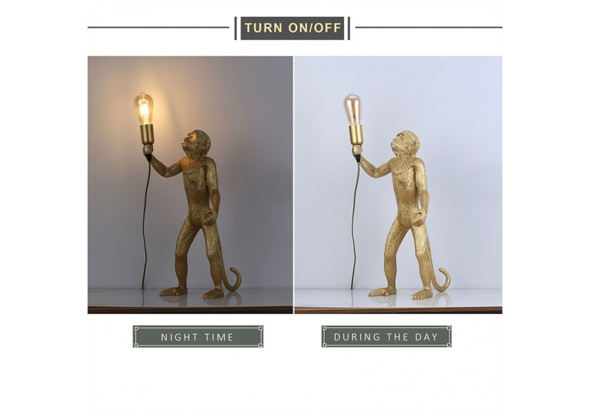 Lampe design singe en résine "Micu" - L4030-MP - Barcelona LED Lampe design singe en résine "Micu" - L4030-MP - Barcelona LED