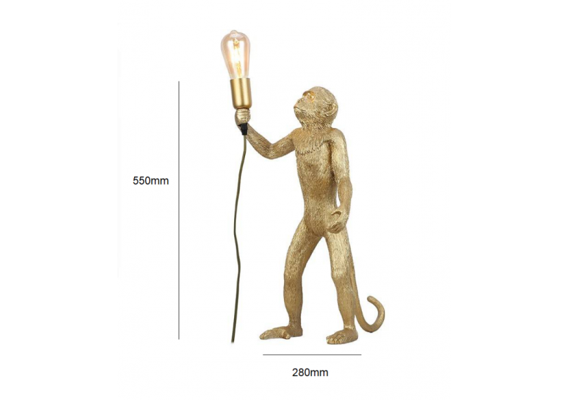 Lampe design singe en résine "Micu" - L4030-MP - Barcelona LED Lampe design singe en résine "Micu" - L4030-MP - Barcelona LED