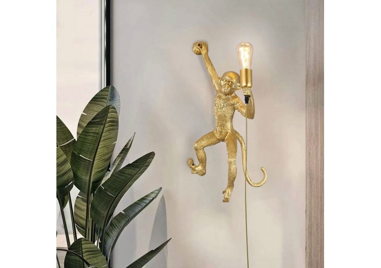 Applique murale design singe en résine "César" - L4030-P - Barcelona LED 2