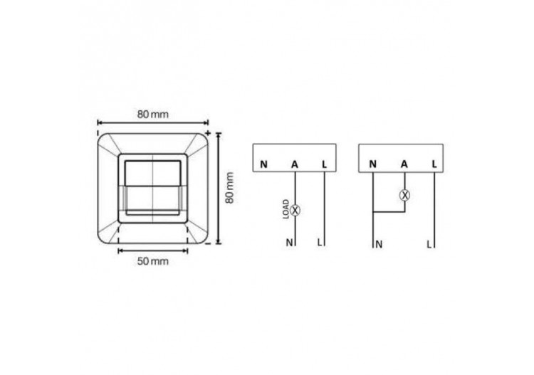 Détecteur de mouvement mural PIR 160 degrés - S3136 - Barcelona LED 2