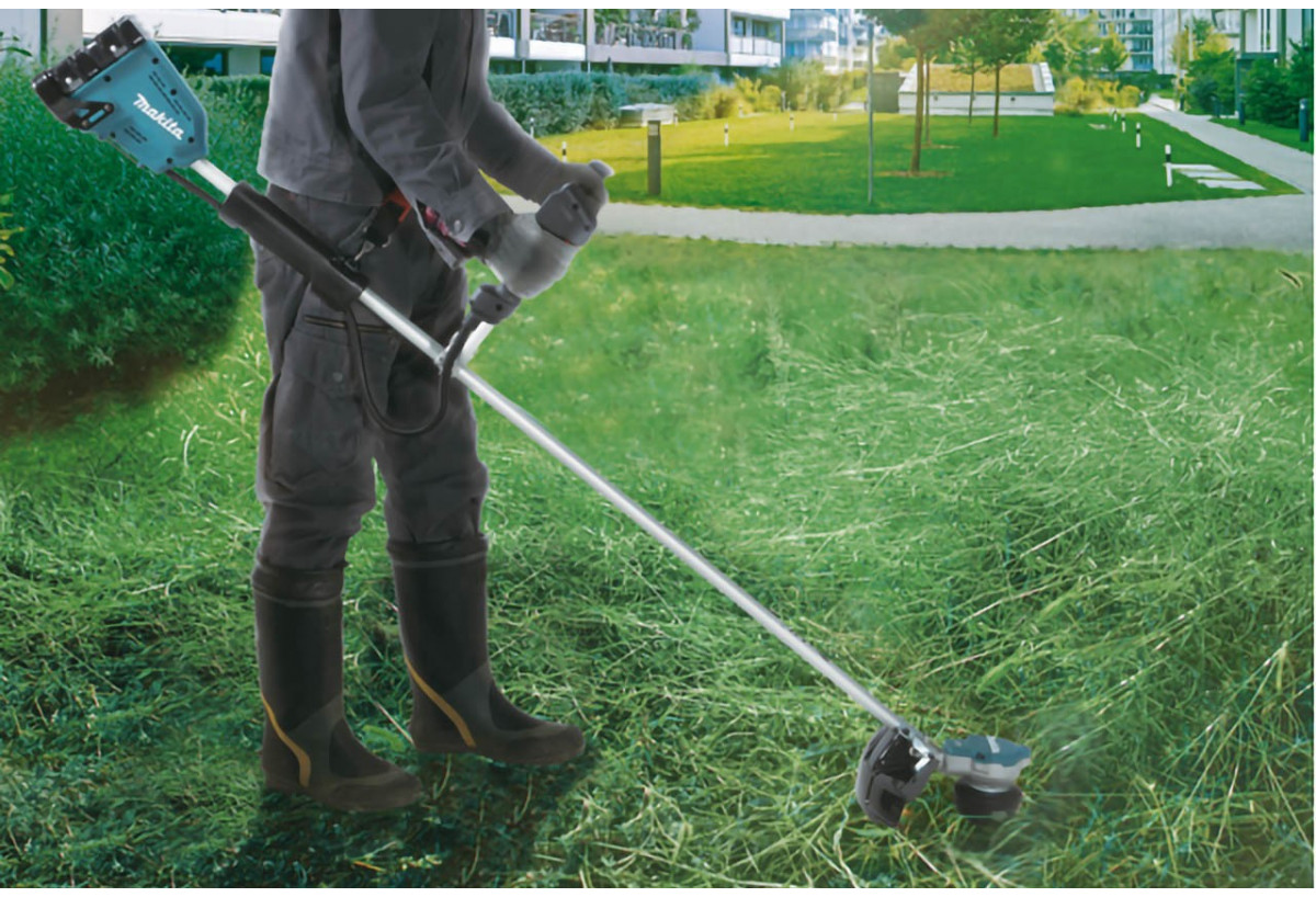 Débroussailleuse guidon asymétrique 36 V : 2 x 18 V Li-Ion 3 Ah - Makita : Confort'Mat