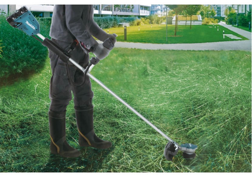 Débroussailleuse guidon asymétrique 36 V : 2 x 18 V Li-Ion 3 Ah - Makita : Confort'Mat