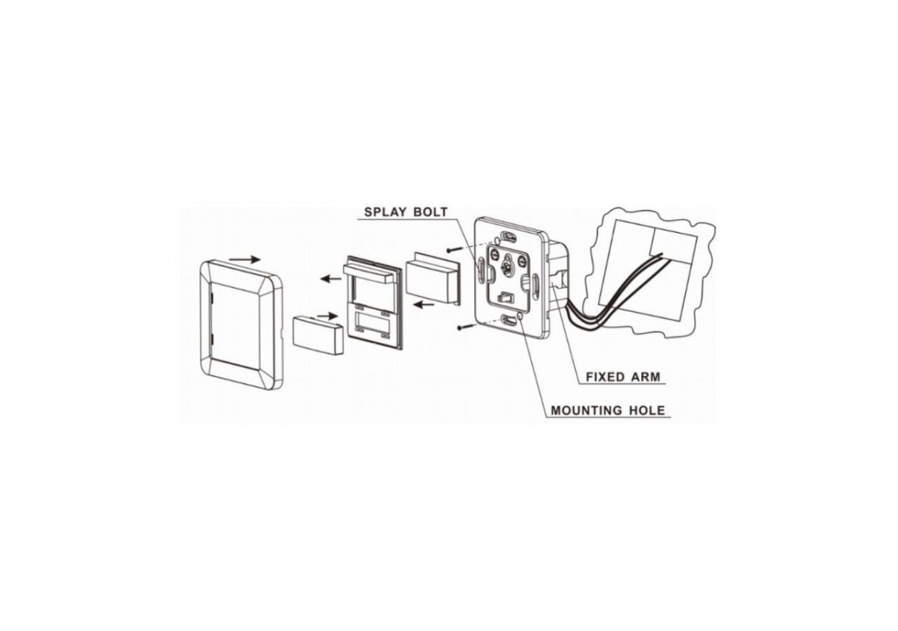 Détecteur de mouvement mural PIR 160 degrés - S3136 - Barcelona LED