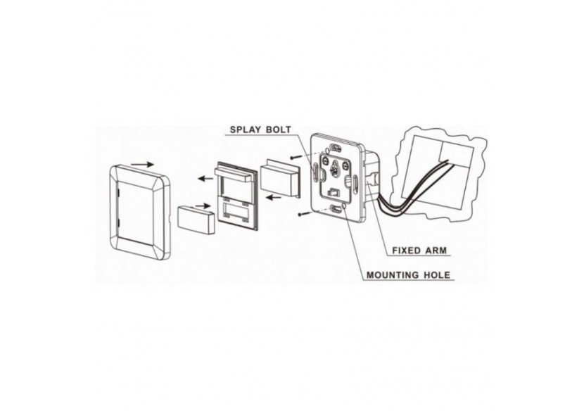 Détecteur de mouvement mural PIR 160 degrés - S3136 - Barcelona LED