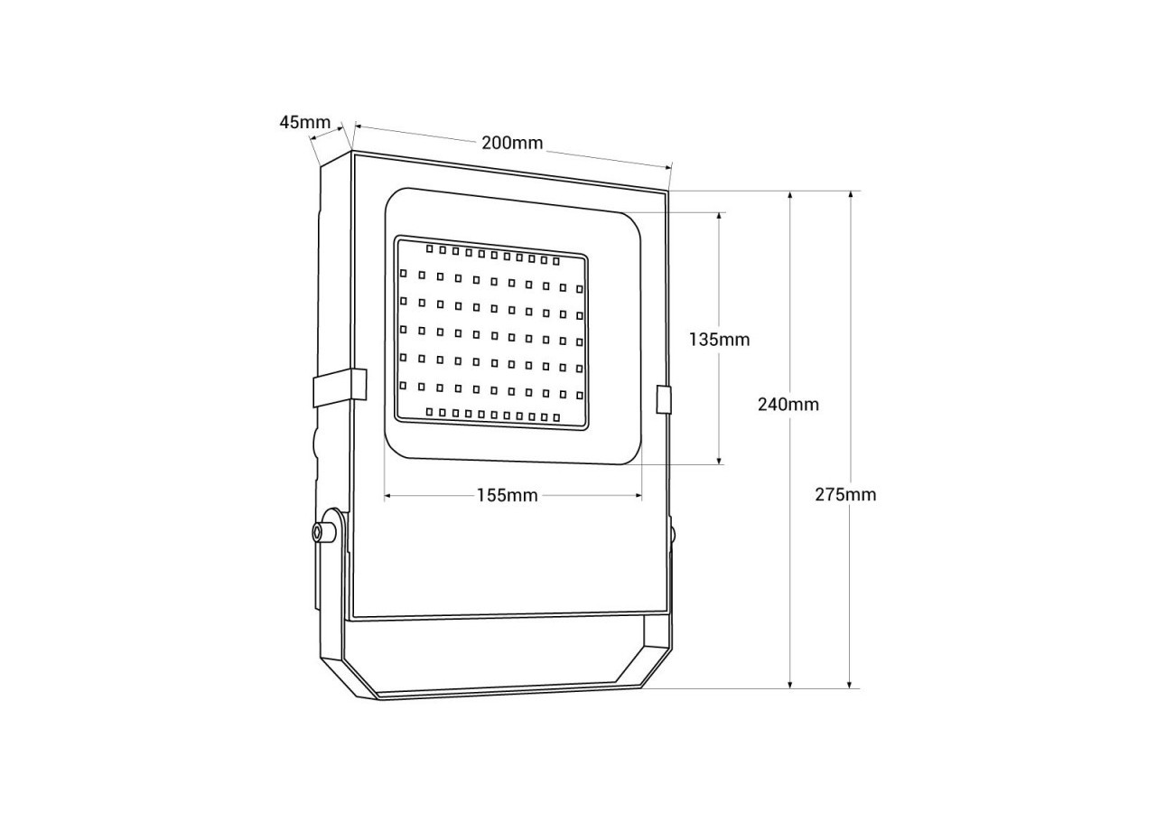 Projecteur LED d'extérieur 50W - 12-24V DC - 120 degrés - IP66 - B1886-50-BF - Barcelona LED