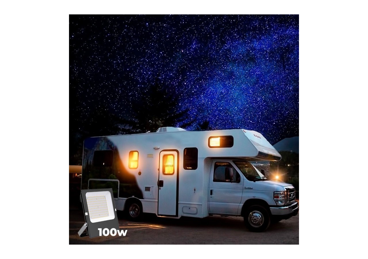 Projecteur LED d'extérieur 100W - 12-24V DC- 120 degrés - IP66 - B1886-100-BF - Barcelona LED