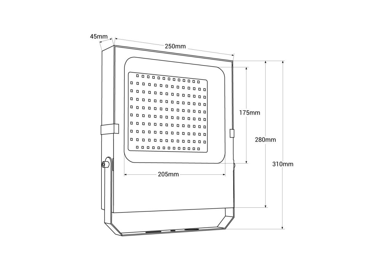 Projecteur LED d'extérieur 100W - 12-24V DC- 120 degrés - IP66 - B1886-100-BF - Barcelona LED