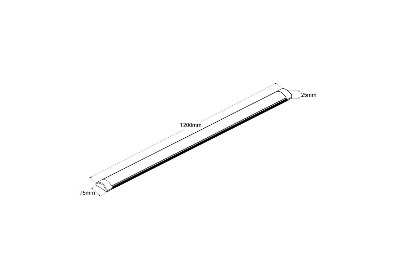 Linéaire LED haute puissance - 32W - 120cm - IP20 - B8550-BN-120 - Barcelona LED