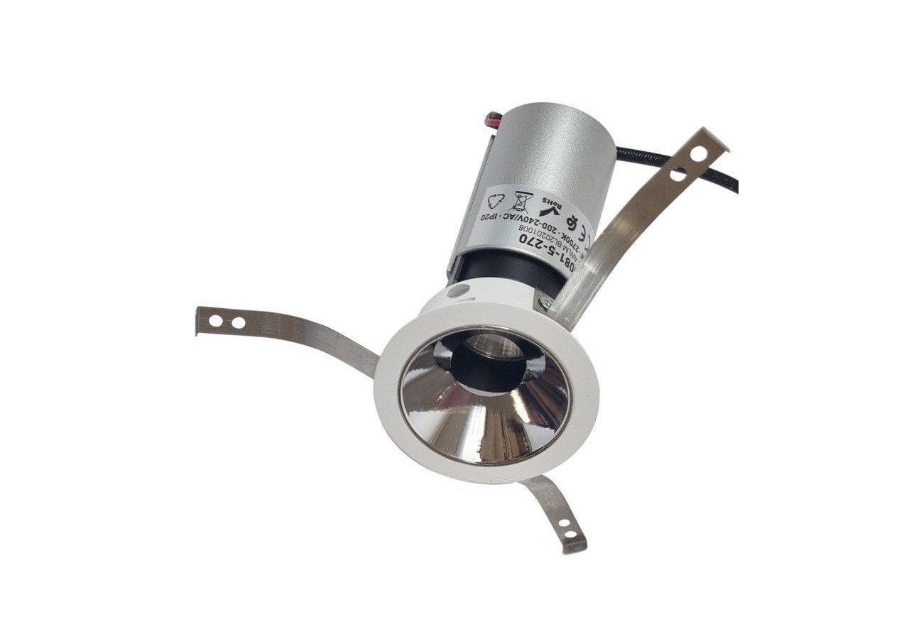 Spot LED encastrable ajustable 5W COB IP20 faible UGR - B9081-5-270 - Barcelona LED