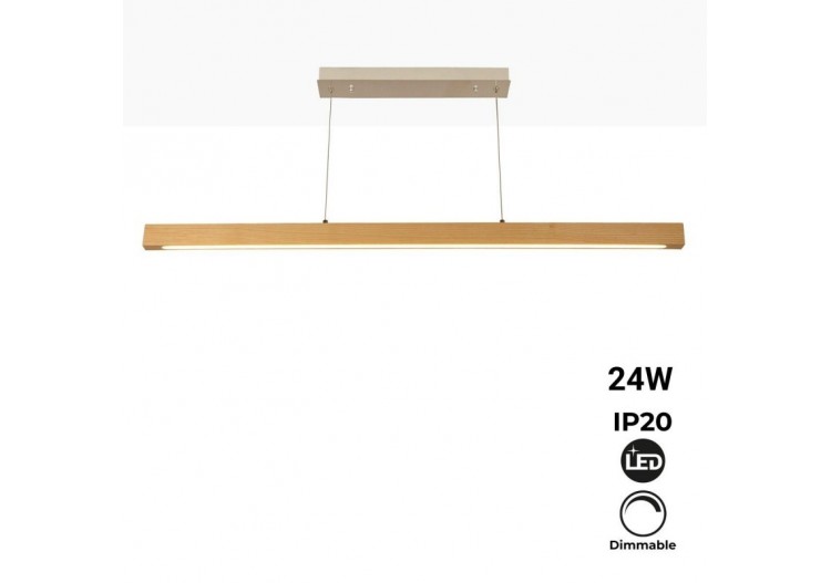 Suspension en bois "Coak" 24W dimmable - LM111-D - Barcelona LED 2