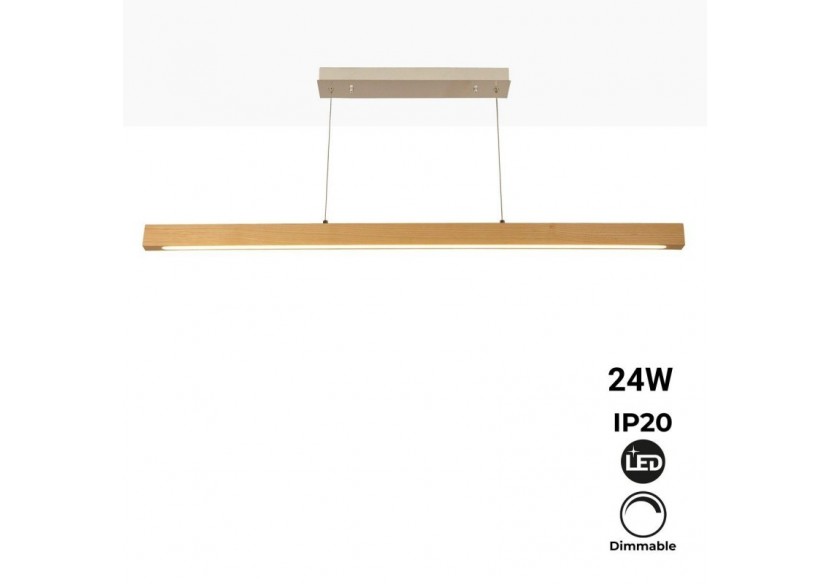 Suspension en bois "Coak" 24W dimmable - LM111-D - Barcelona LED Suspension en bois "Coak" 24W dimmable - LM111-D - Barcelona LED