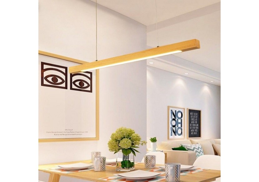 Suspension en bois "Coak" 24W dimmable - LM111-D - Barcelona LED Suspension en bois "Coak" 24W dimmable - LM111-D - Barcelona LED