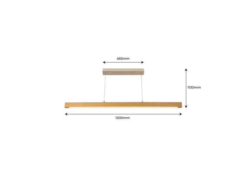 Suspension en bois "Coak" 24W dimmable - LM111-D - Barcelona LED Suspension en bois "Coak" 24W dimmable - LM111-D - Barcelona LED