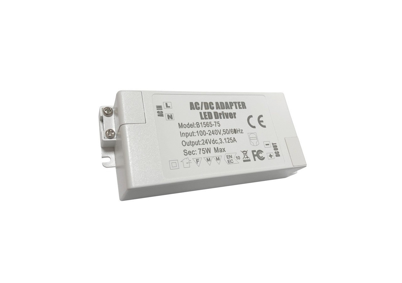 Alimentation LED 24V DC 75W 3.1A 100-240V - B1565-75W - Barcelona LED
