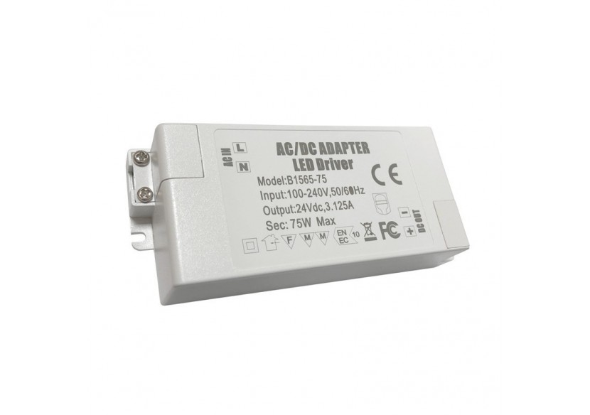 Alimentation LED 24V DC 75W 3.1A 100-240V - B1565-75W - Barcelona LED Alimentation LED 24V DC 75W 3.1A 100-240V - B1565-75W - Barcelona LED