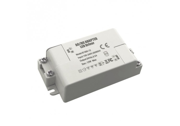 Alimentation LED 24V DC 12W 0.5A 100-240V - B1565-12W - Barcelona LED