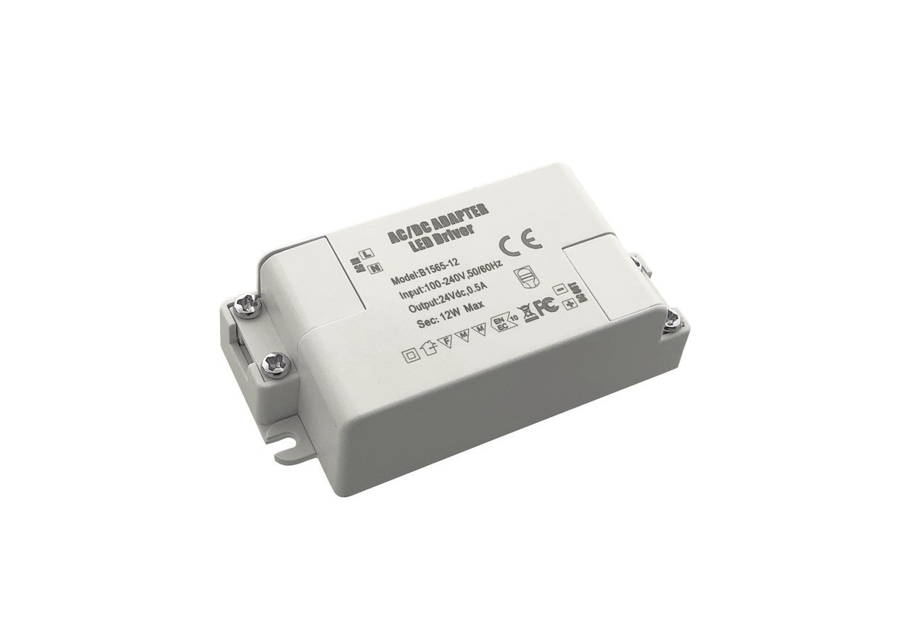 Alimentation LED 24V DC 12W 0.5A 100-240V - B1565-12W - Barcelona LED