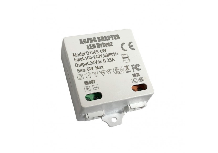 Alimentation LED 24V DC 6W 0.25A 100-240V - B1565-6W - Barcelona LED Alimentation LED 24V DC 6W 0.25A 100-240V - B1565-6W - Barcelona LED