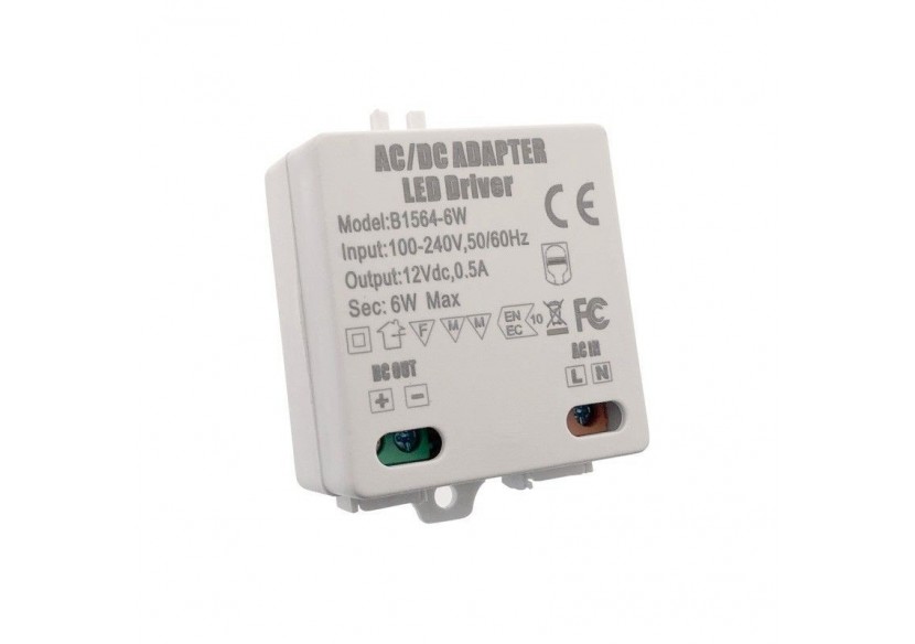 Alimentation 12V DC 0.25A 6W 100-240V - B1564-6W - Barcelona LED