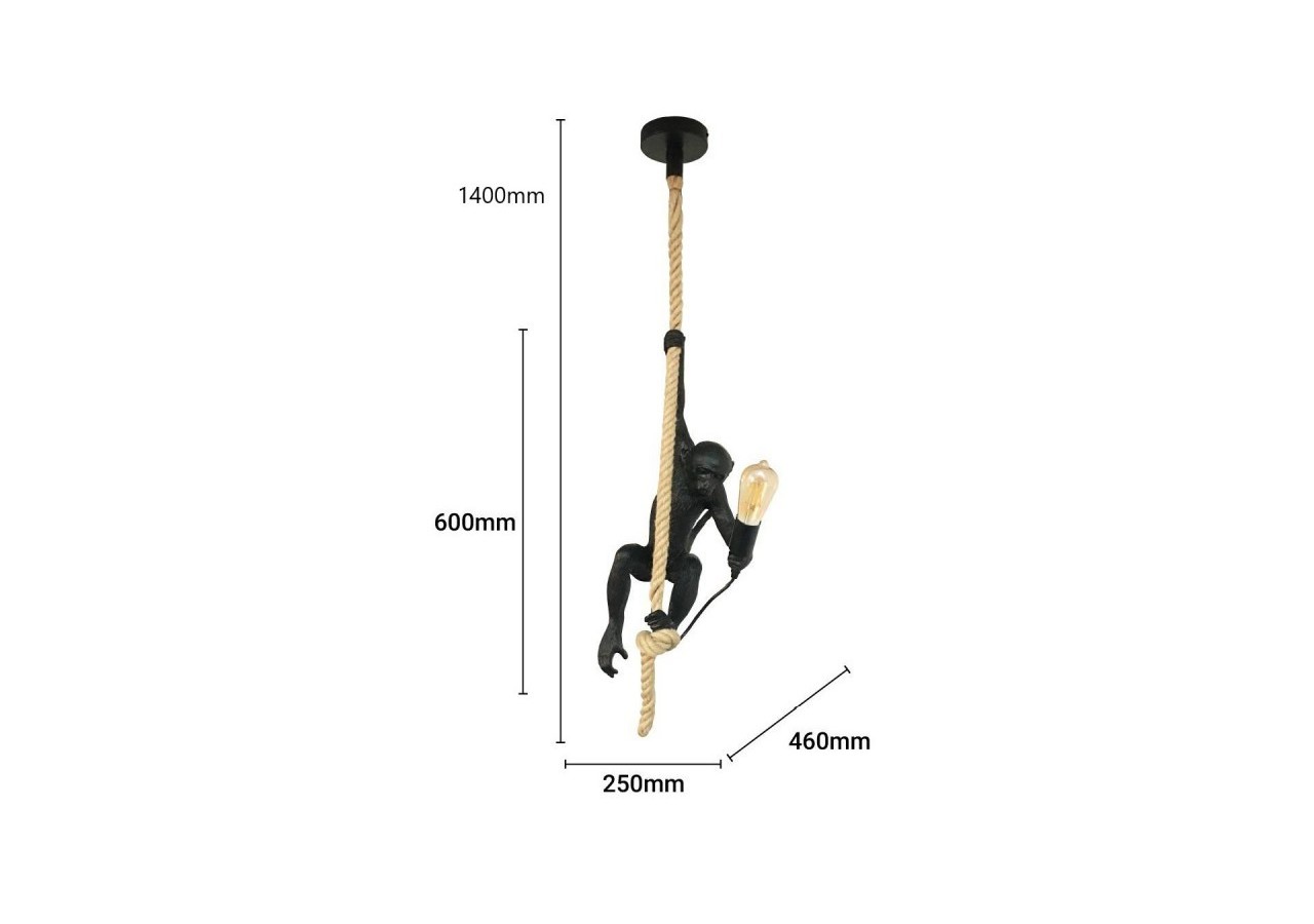 Suspension design singe en résine "Ximpa" - L4031-C - Barcelona LED