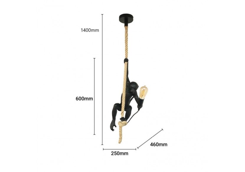 Suspension design singe en résine "Ximpa" - L4031-C - Barcelona LED Suspension design singe en résine "Ximpa" - L4031-C - Barcelona LED