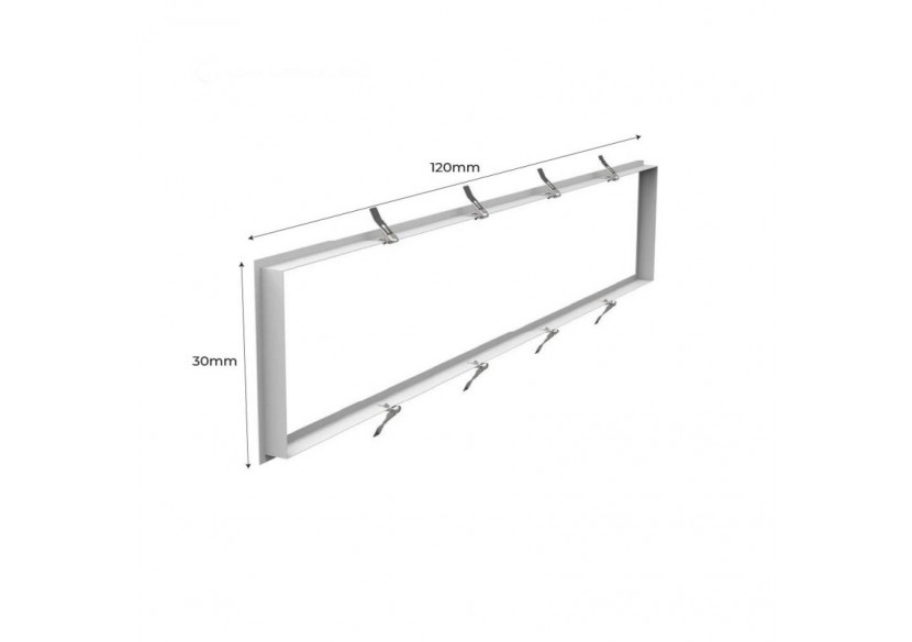 Cadre encastrable pour panneau LED 120x30 - B4270-120X30 - Barcelona LED Cadre encastrable pour panneau LED 120x30 - B4270-120X30 - Barcelona LED