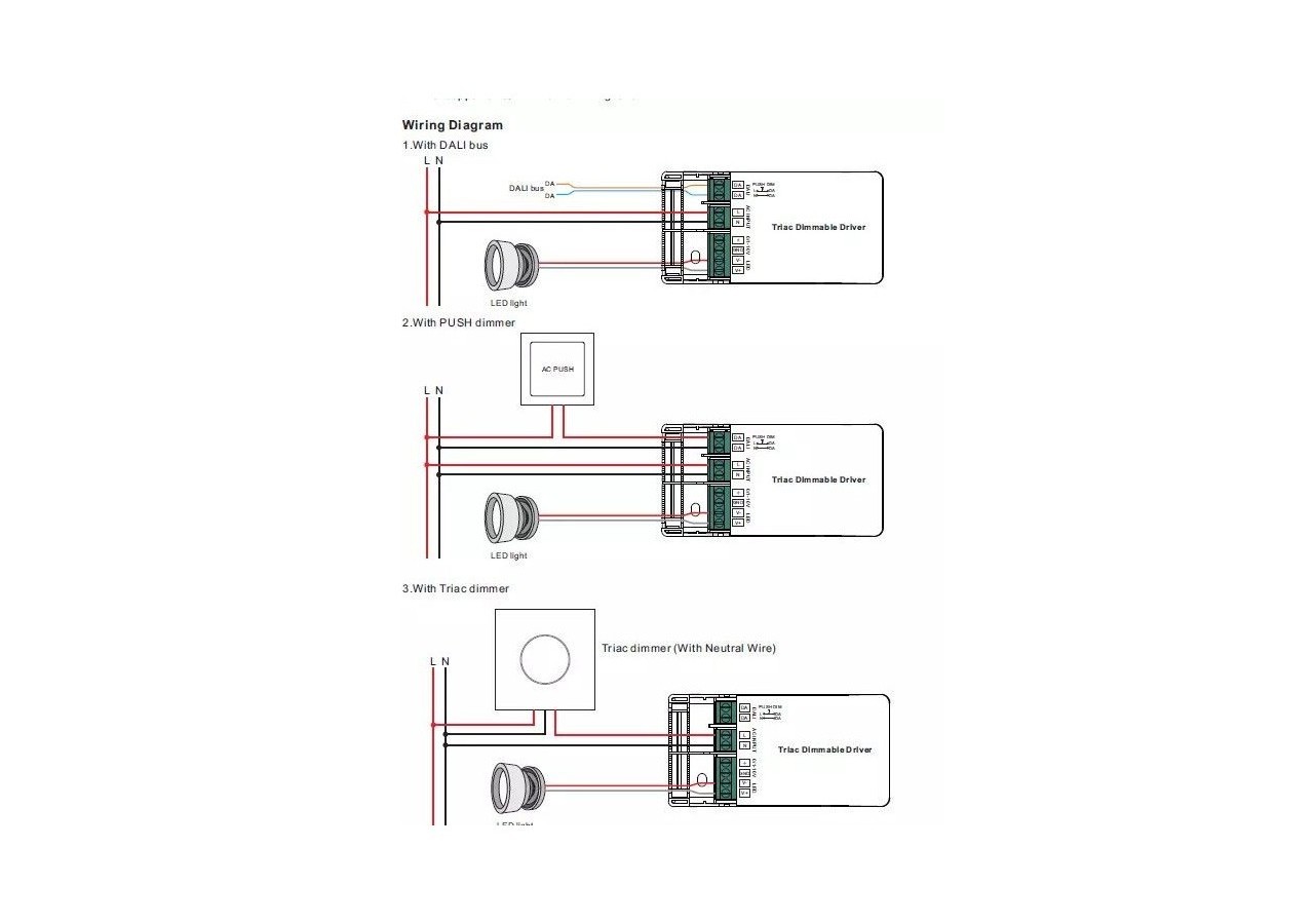 Driver Dimmable TRIAC DALI PUSH 0/1-10V 10W (200-350mA) - SRP-TRIAC-10CC - Barcelona LED