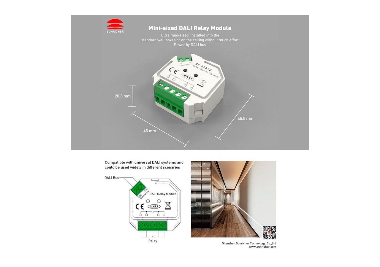 Interrupteur RELAY DALI - SR-2701S - Barcelona LED