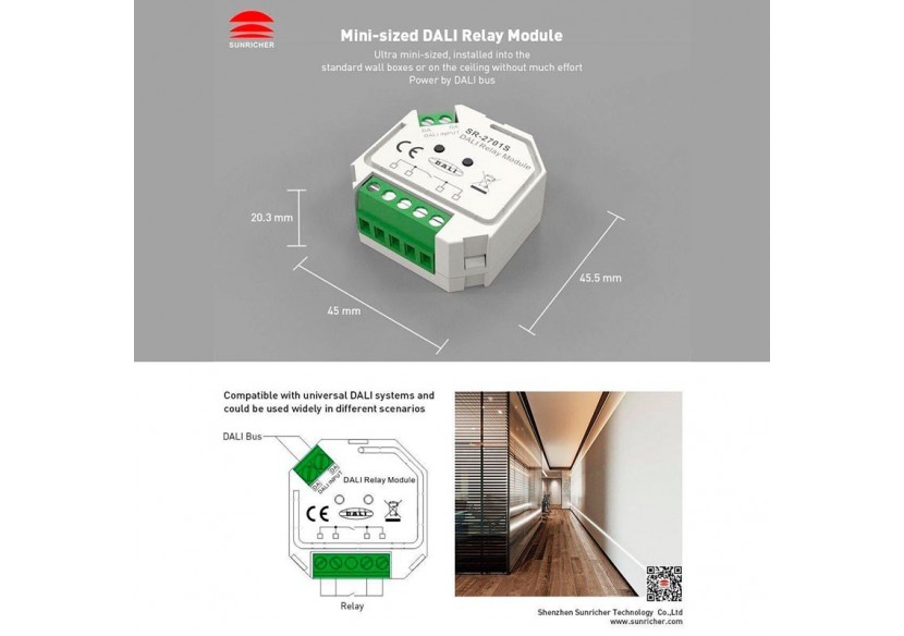 Interrupteur RELAY DALI - SR-2701S - Barcelona LED