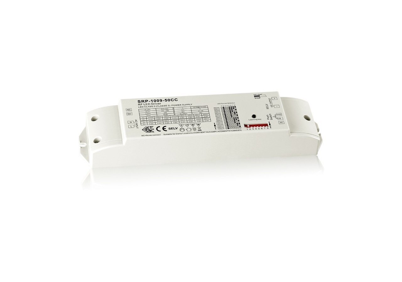 Driver LED DALI Dimmable RF Push CC 50W 250-1500ma - SRP-1009-50CC - Barcelona LED