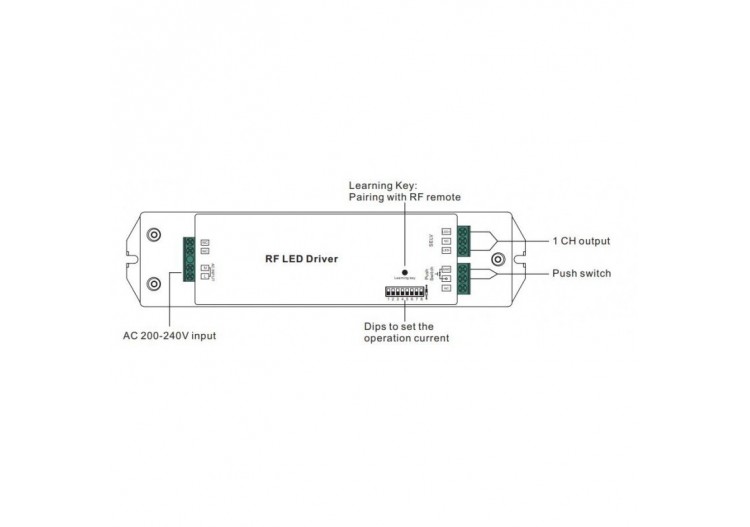 Driver LED DALI Dimmable RF Push CC 50W 250-1500ma - SRP-1009-50CC - Barcelona LED 2