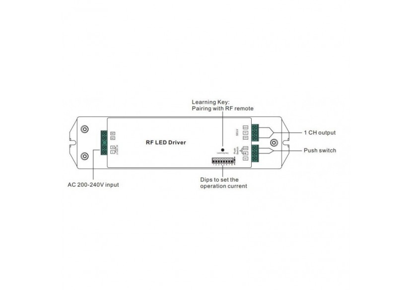 Driver LED DALI Dimmable RF Push CC 50W 250-1500ma - SRP-1009-50CC - Barcelona LED
