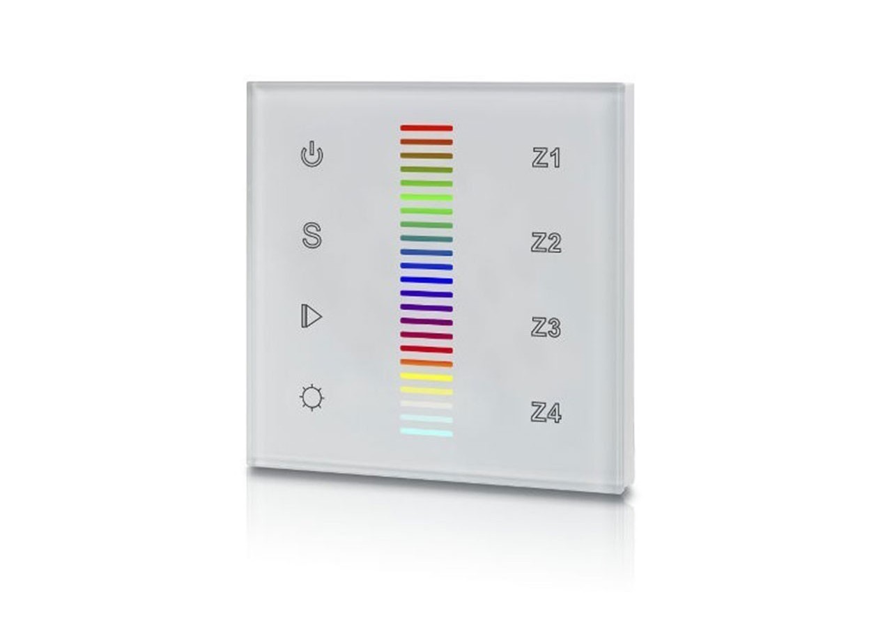 Interrupteur tactile RGB 12-24V-DC (4 zones) DALI RGB TOUCH COLOR - SR-2300TS-RGB-EU - Barcelona LED