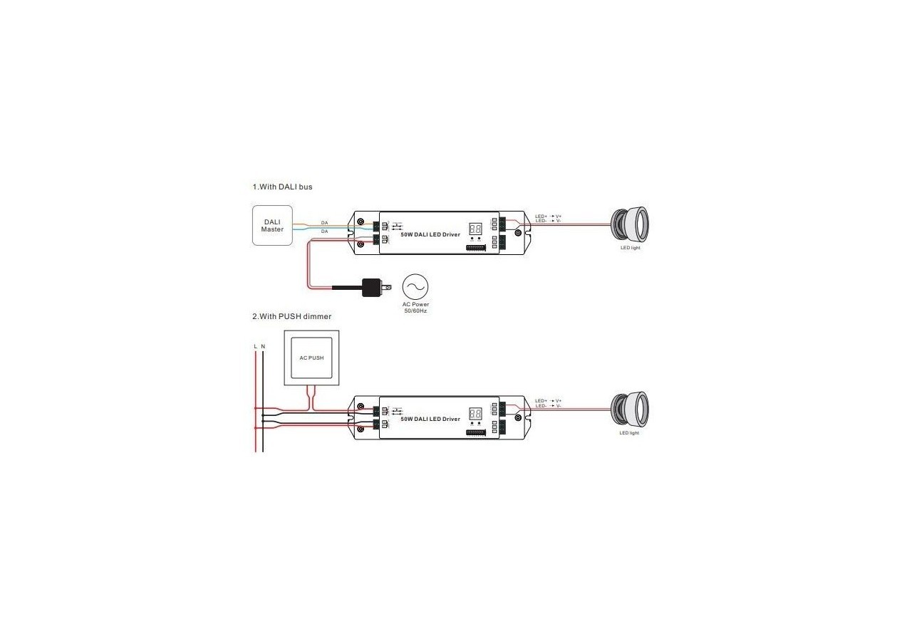 Driver LED Dali Dimmable CC 50W 250-1500ma - SRP-2305-50CC - Barcelona LED