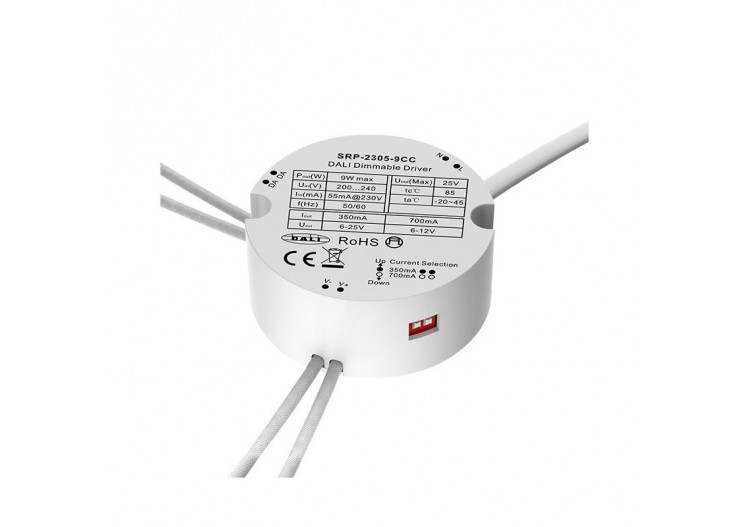 Driver DALI Dimmable 6-25V DC 9W CC(1 OUTPUT) - SRP-2305-9CC - Barcelona LED