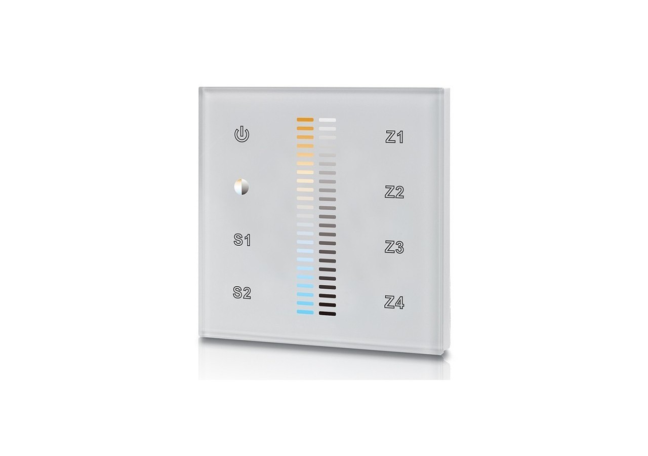 Interrupteur tactile CCT 12-24V-DC (4 zones) DALI DUAL TOUCH COLOR - SR-2300TS-CCT-EU - Barcelona LED