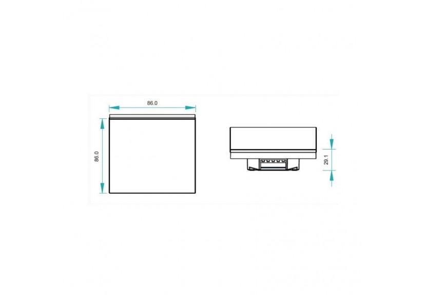 Interrupteur tactile CCT 12-24V-DC (4 zones) DALI DUAL TOUCH COLOR - SR-2300TS-CCT-EU - Barcelona LED