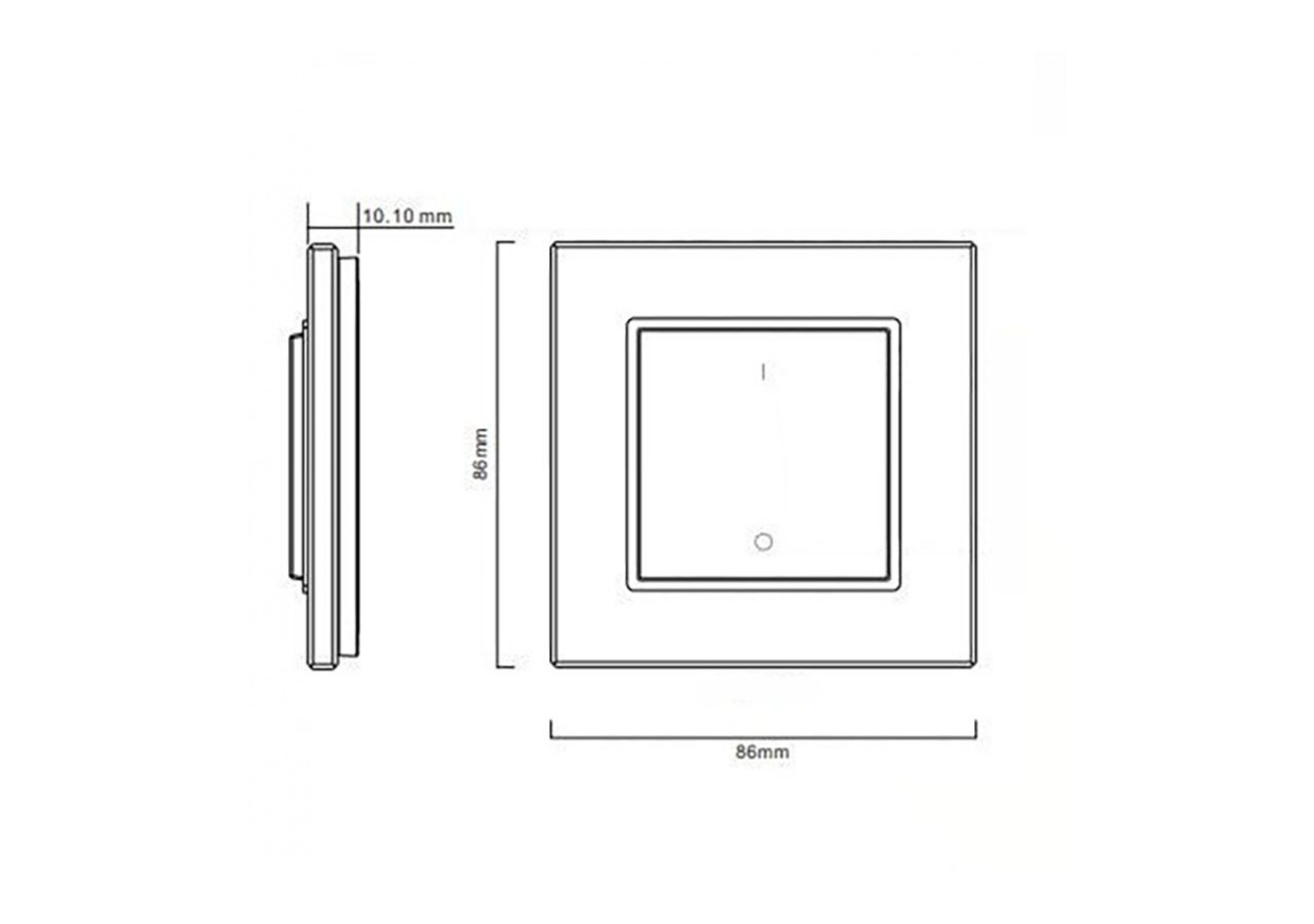 Variateur de lumière radio fréquence monocolore - SR-2833K1 - Barcelona LED