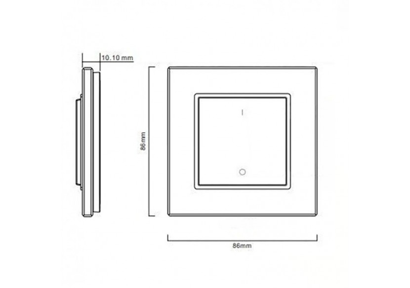 Variateur de lumière radio fréquence monocolore - SR-2833K1 - Barcelona LED