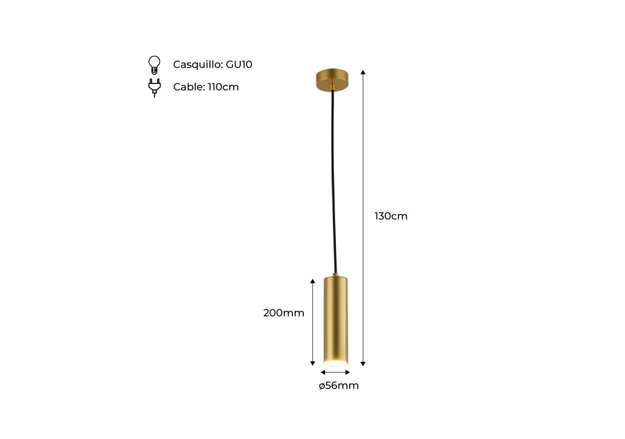 Suspension "Selman" GU10 - LN3006-D - Barcelona LED